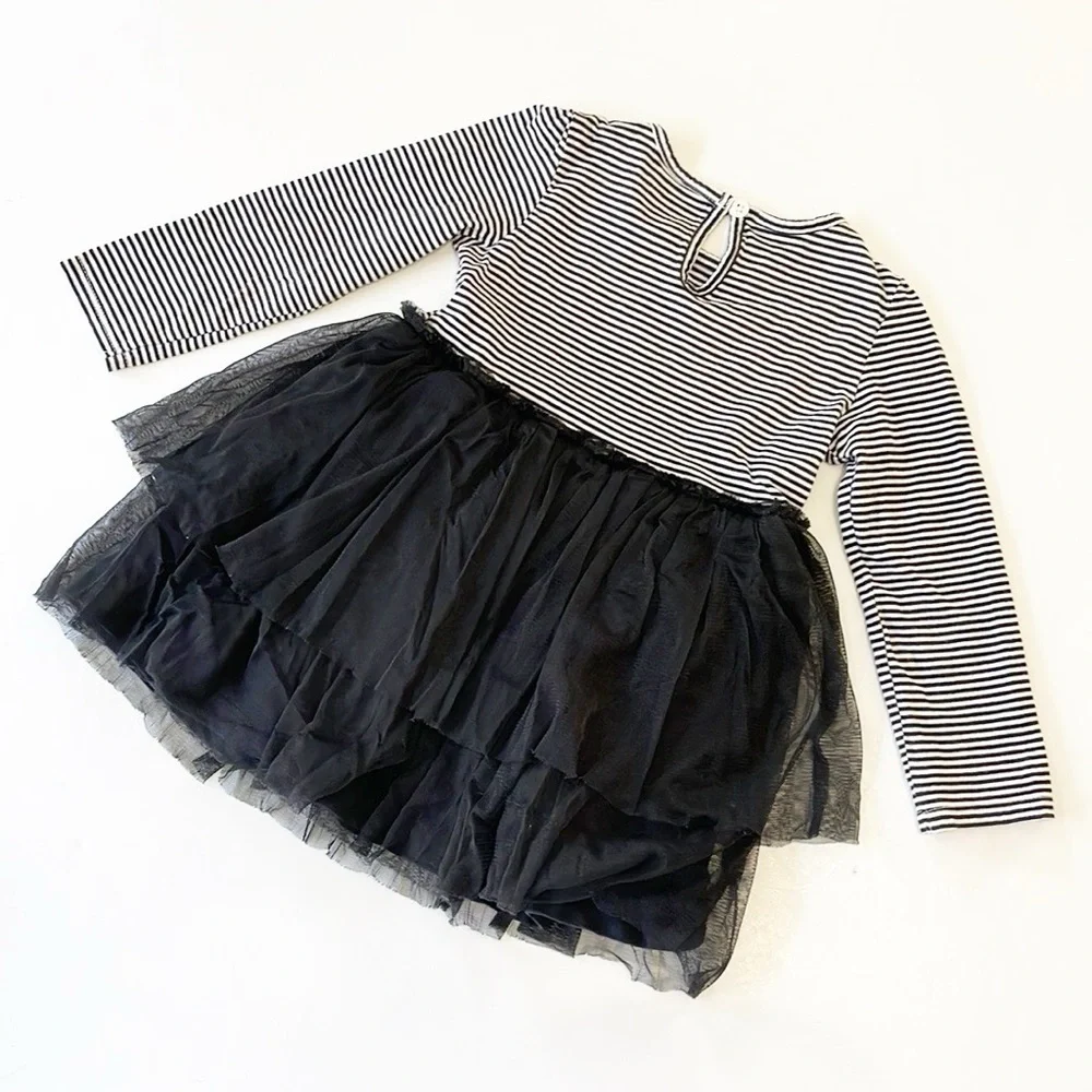 Carter's baby girls Boo striped Halloween dress
